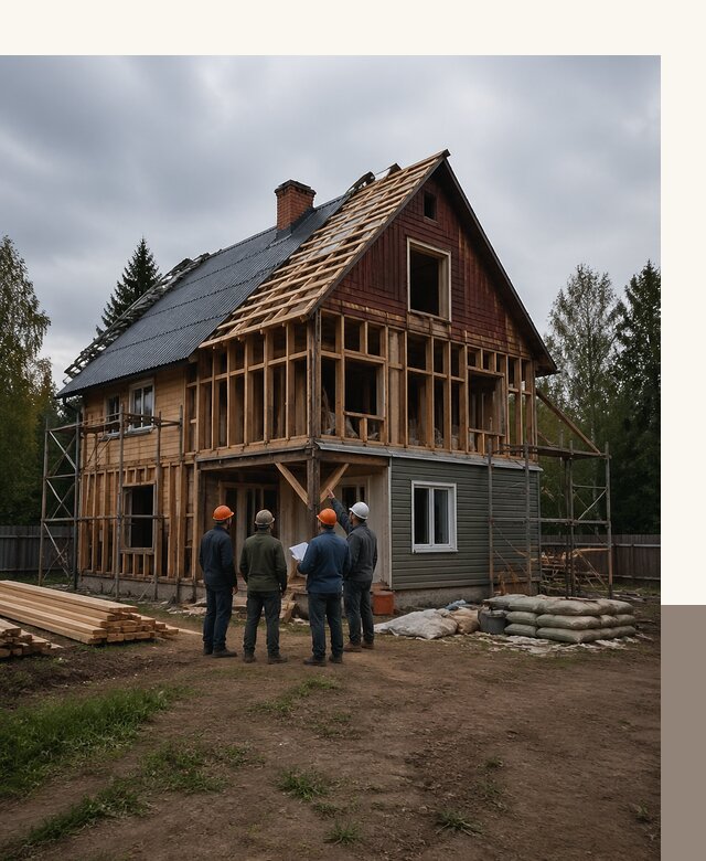 Реконструкция дачного дома в Черемхове под ключ с проектом